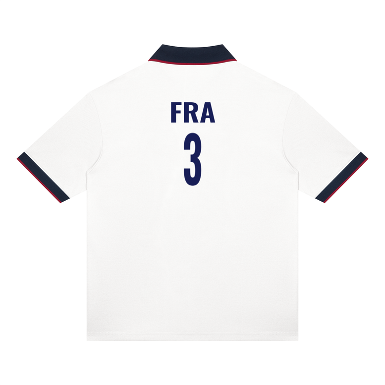 Paris 3 FRA Unisex Color Block Polo Shirt