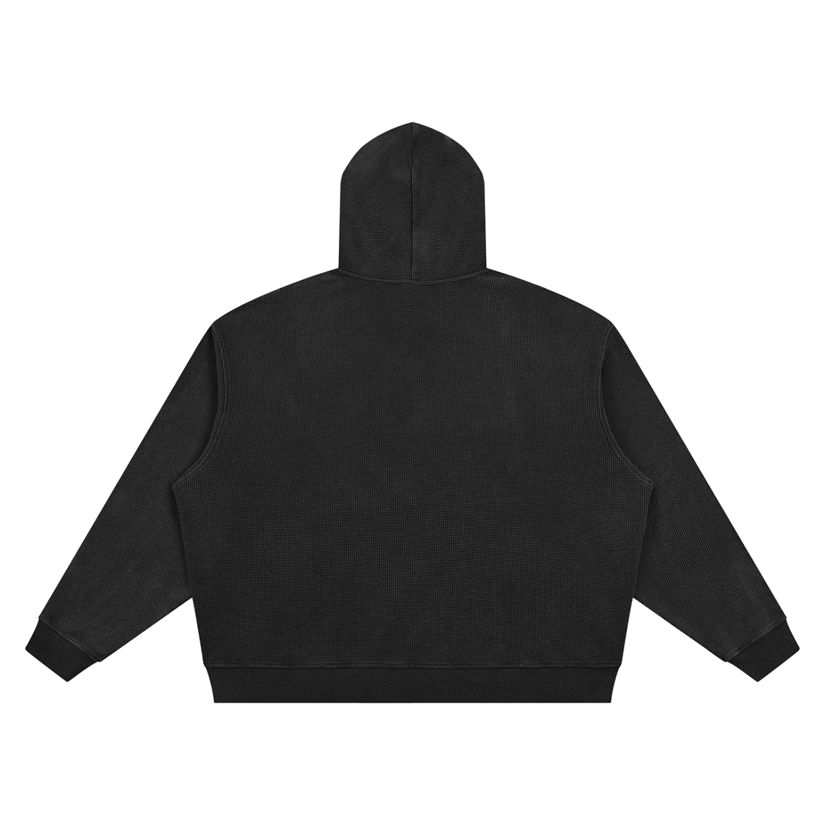 YH Skeleton Unisex Vintage Wash Waffle Boxy Hoodie