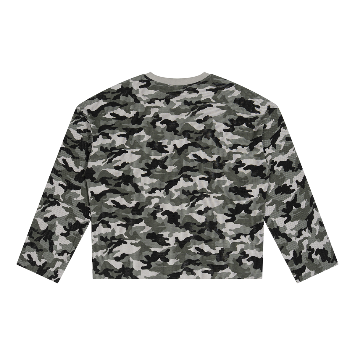 Camo YH Unisex Camo Waffle Raw Edge T-Shirt