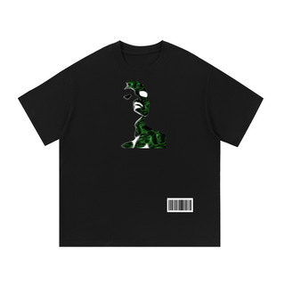 Fuzzy Art Work Essential Cotton T-Shirt