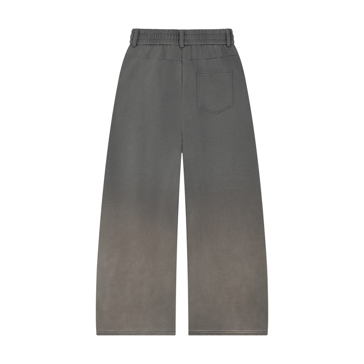 YH Branded Unisex Sunfade Paneled Barrel Leg Sweatpants