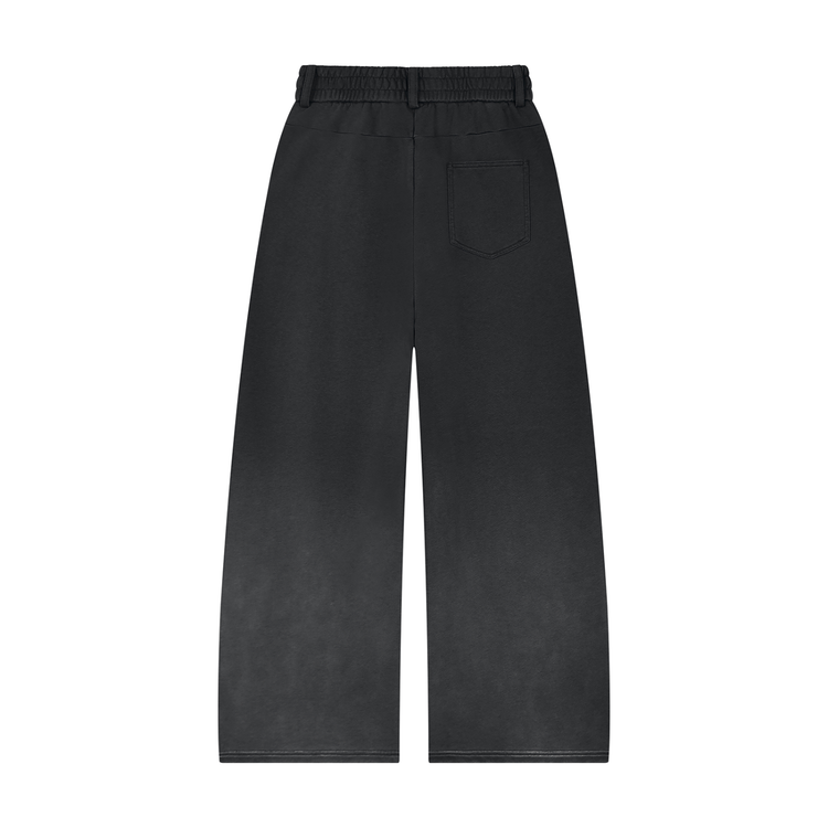 YH Branded Unisex Sunfade Paneled Barrel Leg Sweatpants