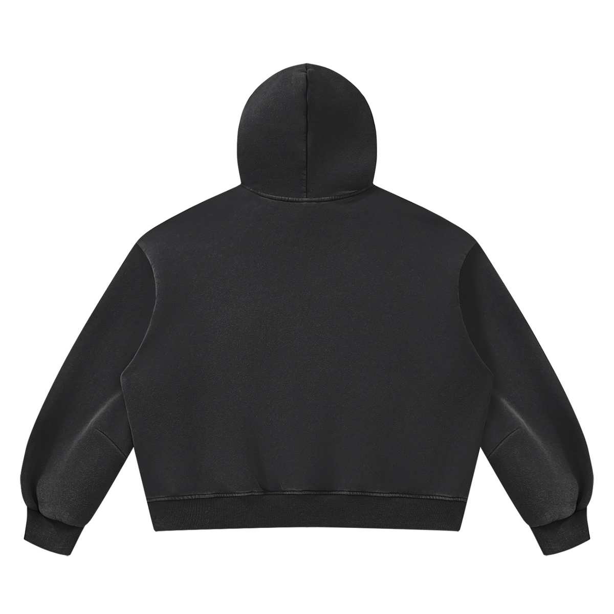 YH Branded Unisex Vintage Wash Boxy Fleece Hoodie
