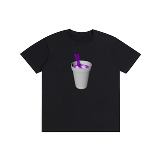 Lean Black Pure Cotton Unisex T-Shirt