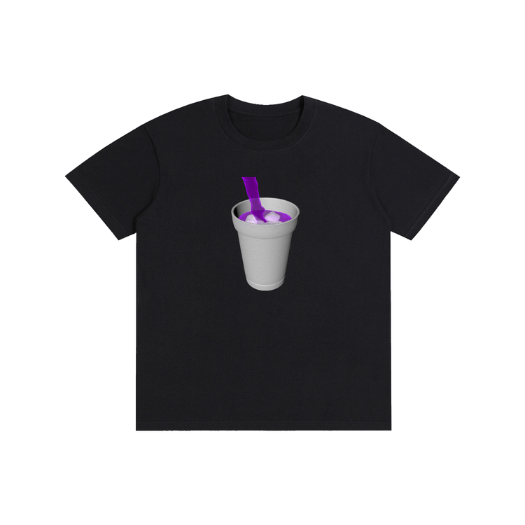 Lean Black Pure Cotton Unisex T-Shirt