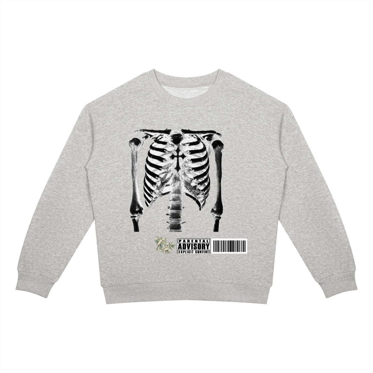 YH Branded Unisex Drop Shoulder Crewneck Sweatshirt