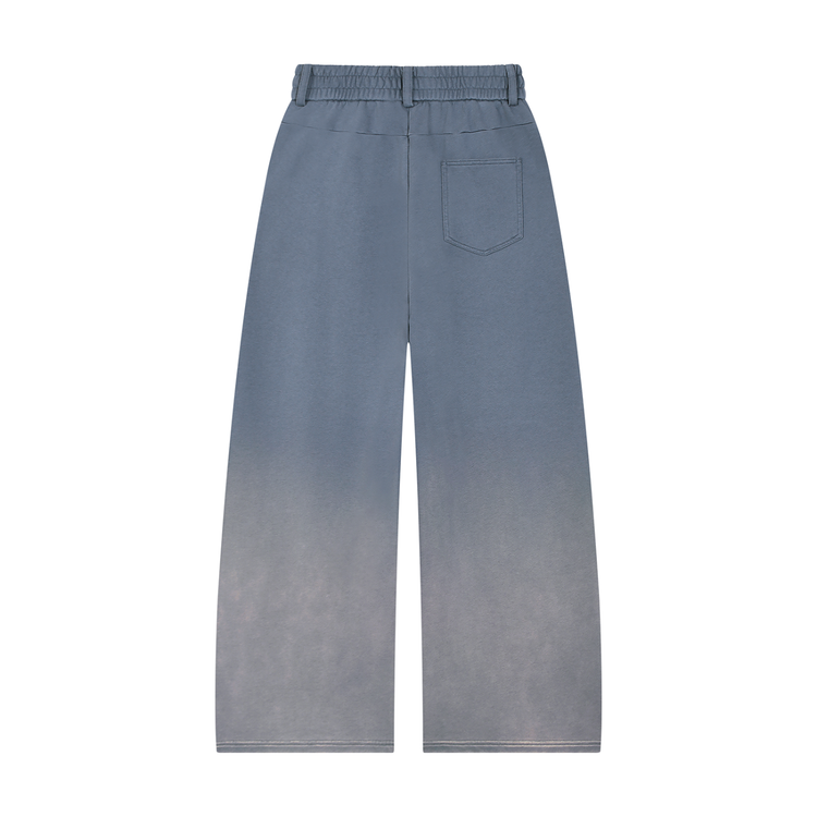 YH Branded Unisex Sunfade Paneled Barrel Leg Sweatpants